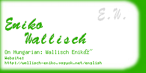 eniko wallisch business card